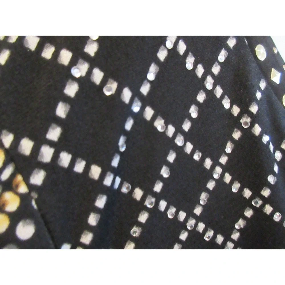 JM Collection Woman Party Time Stud Splendor Blouse Size 3X - Picture 3 of 6